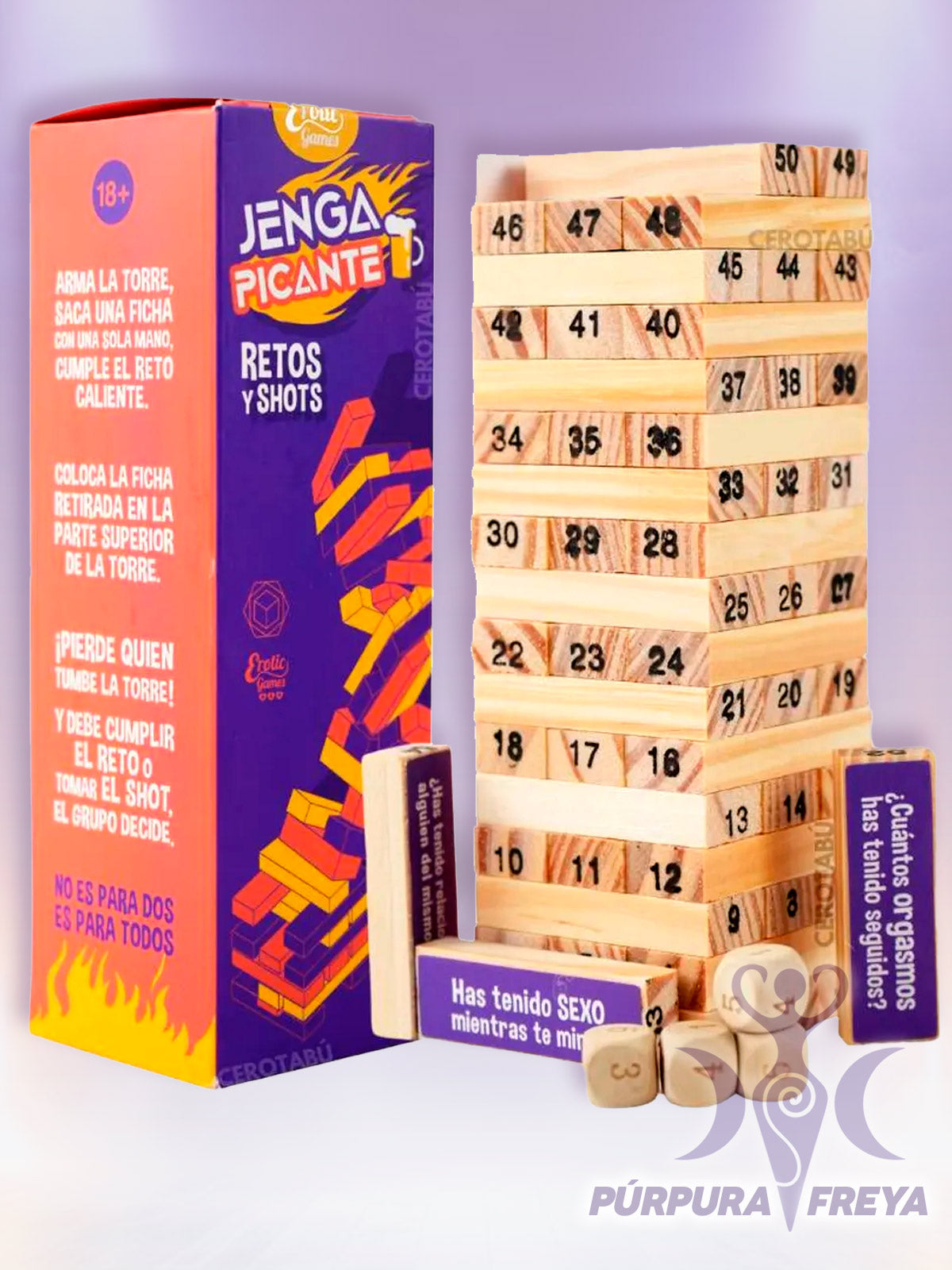 JENGA ERÓTICO, RETOS Y SHOTS
